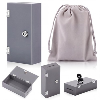 CroBlissful Extra Large Acrylic Box Winners 5.51 x 2.76 x 1.57 inches, Gray