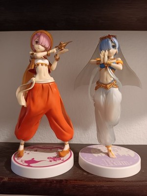 Rem & Ram Figure Set/Lot - Arabian Nights - Re:Zero Anime - Super Special Series