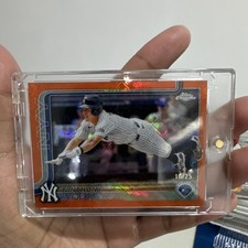 Topps Chrome Orange Refractor Anthony Volpe #162 Yankees /25 2025