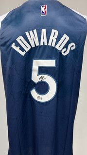 Anthony Edwards Signed Autograph Custom Jersey COA Size XL