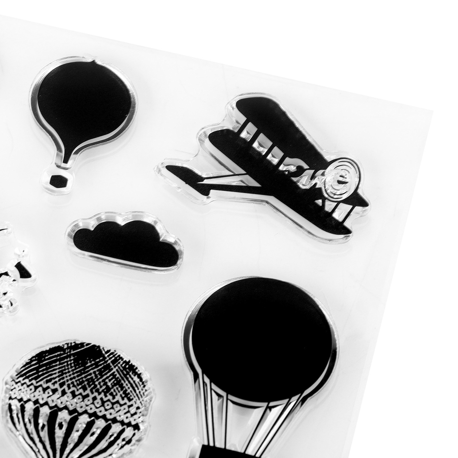 2Pcs Clear Stamp DIY Transparent Skin-Friendly Stamp For Scrapbooking Excellent