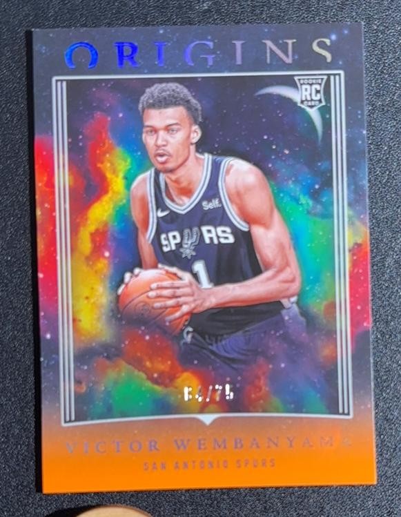 2023-24 Panini Origins Victor Wembanyama #86 RC Rookie Orange /75
