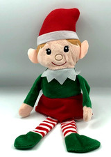 Christmas Holiday Elf Boy Doll Crafts Plush Stuffed Animal Children Toy New