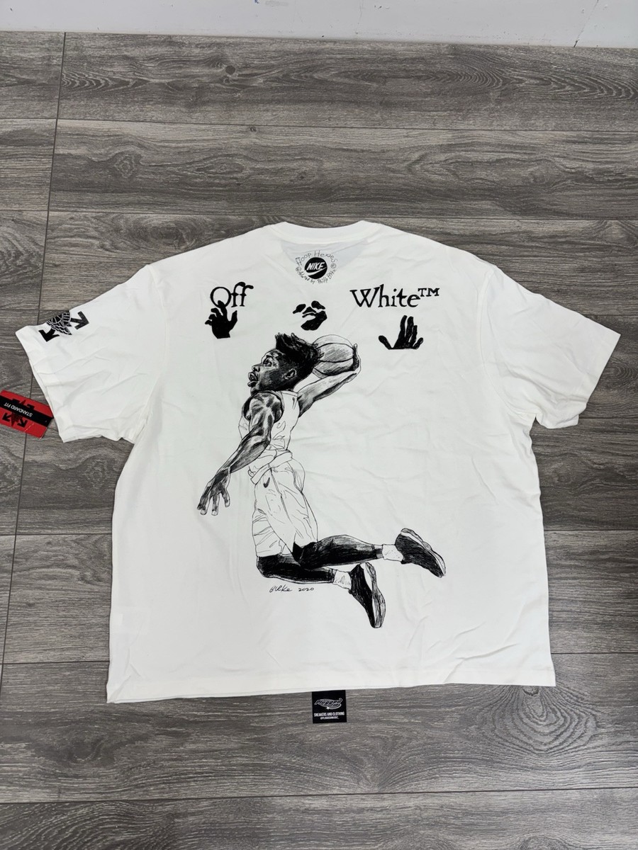 Off-white X Jordan T-shirt White Virgil Abloh Nike XXL 100 Off-white X Jordan T-shirt White Virgil Abloh Nike XXL 100