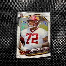 2025 Panini Prizm - Rookies Josh Conerly Jr. #382 White Disco Prizm (RC)