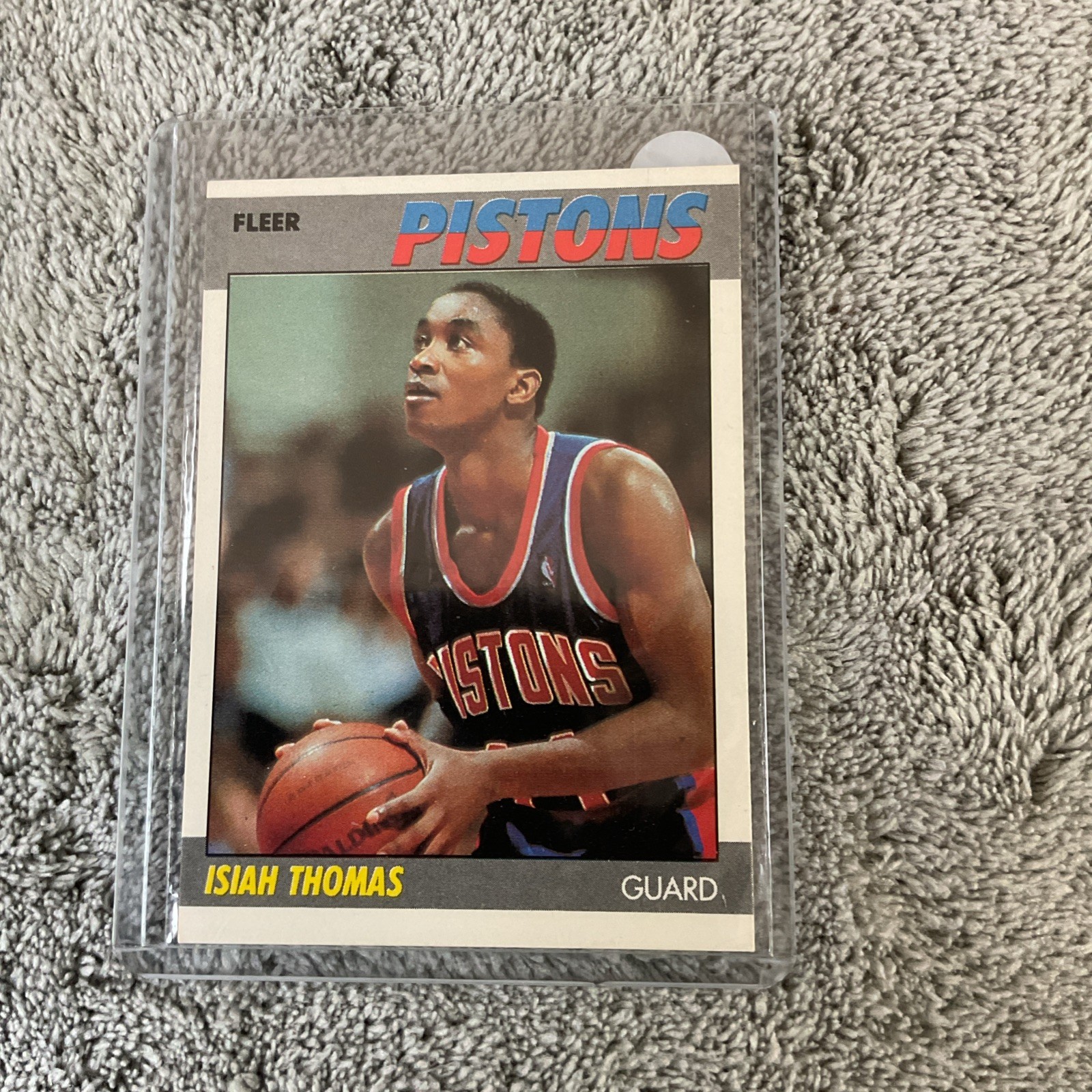 1987-88 Fleer Basketball Base Hall Of Fame Card #106 Isiah Thomas HOF Pistons