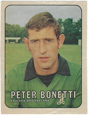 A & BC FOOTBALLER PIN UPS 1970 POSTER PETER BONETTI CHELSEA No. 12 SET OF 14
