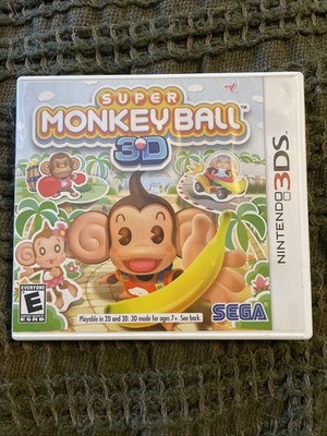 Super Monkey Ball: 3D (Nintendo 3DS, 2011) Complete in Box with Manual CIB