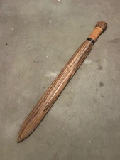 Rudis Wood Wooden Gladius Gladiator Trophy Display Sword Zebrawood Handmade, 24"