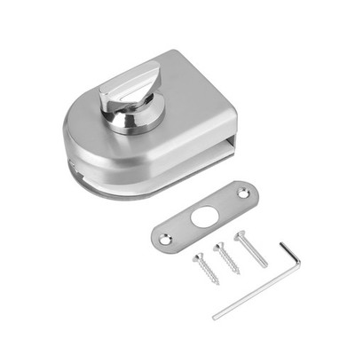 10~12mm Stainless Steel Glass Door Lock Latch Knob Open/Close Home Ho HOT