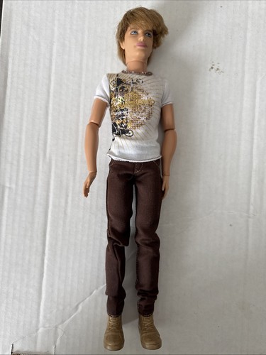 Mattel Barbie männliche Puppe blonde verwurzelte Haare blaue Augen Gelenkarme ohne Karton - Bild 2 von 10