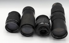 Lens Lot 4 parts or repair - PENTAX M42 NIKON Nikkor AF Canon FD Vintage Vivitar