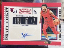 SHAMORIE PONDS 2021 CONTENDERS DRAFT PICKS BLUE  ROOKIE AUTO ST JOHNS