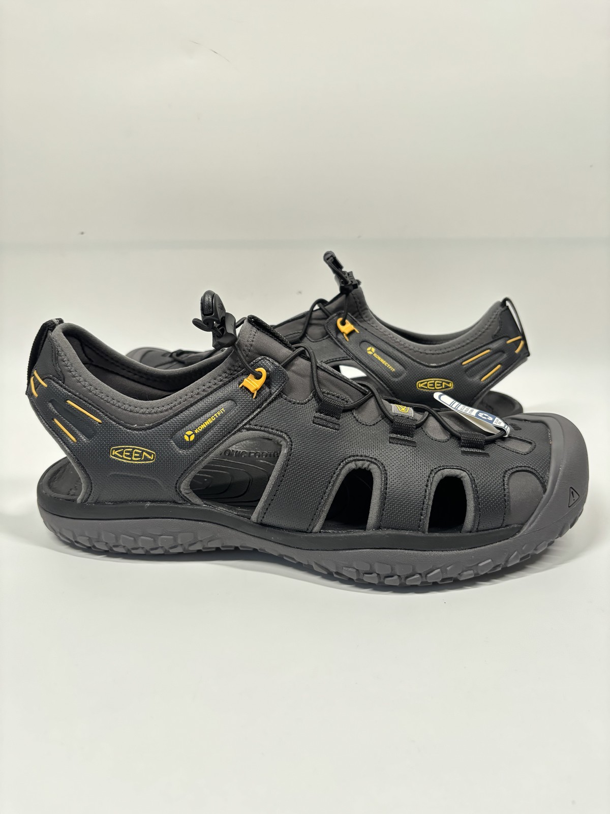 Scarpe Keen Uomo Taglia 14 Nero Konnectfit Eco Antiodore Sandali Acqua Riciclati