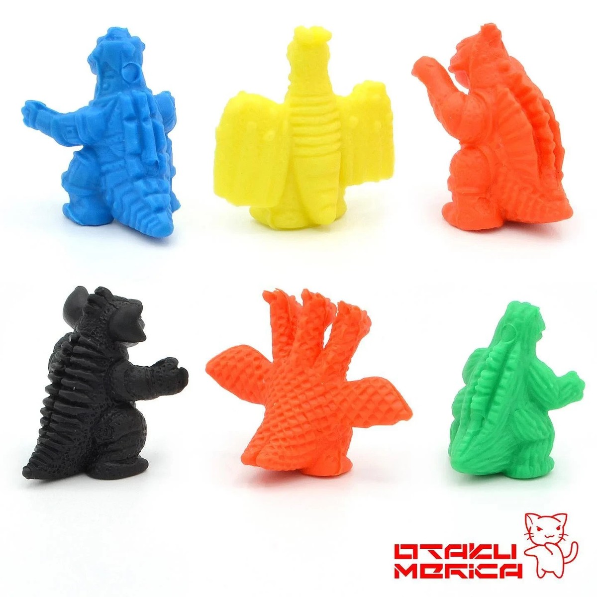 Kaiju Freaks: Godzilla Keshi RANDOM Set of 6 - Vintage 80s Kaiju