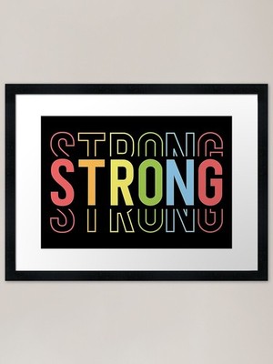 Starke Stärke Gerahmter Kunstdruck Gerahmtes Wandbild Poster Leinwanddruck Bild