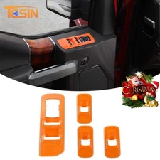 Window Lift Switch Panel Switch Cover Trim Overlay For Ford F150 2015-20 Orange