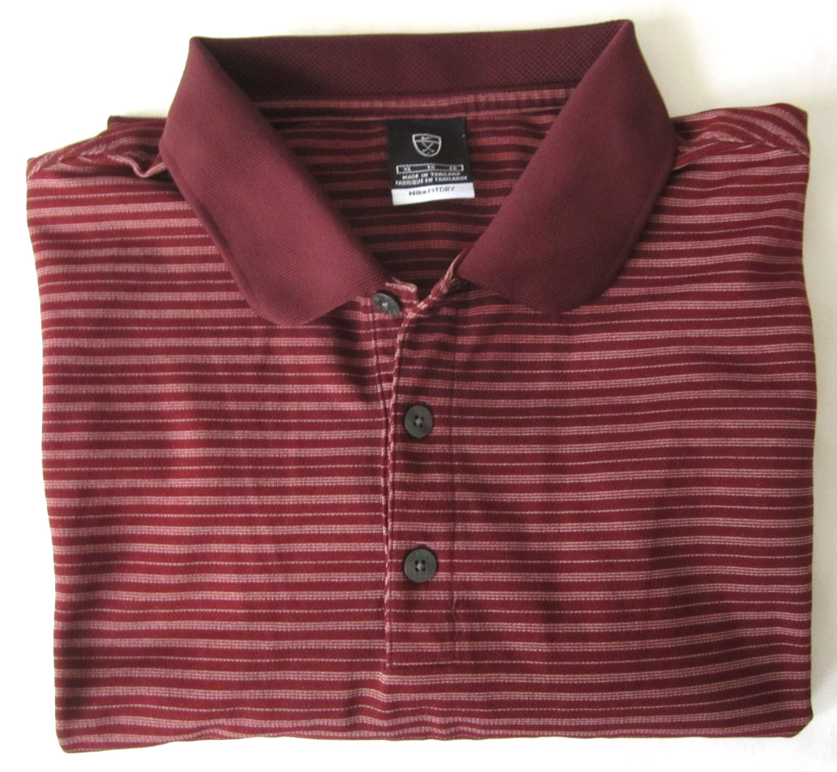 1990 Vtg Men Nike Dri Fit Yin Yang Dry Fit Stripe Short Sleeve Shirt Sz XL-MT817