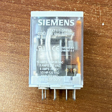 Siemens 3TX7111-3PF13 Plug-In Relay 120VAC Coil DPDT 10A 8-Pin Heavy Duty