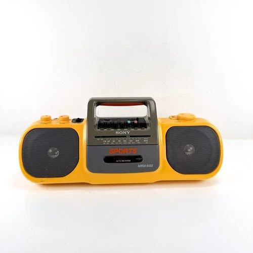 Vintage Sony CFS-905 SPORTS AM/FM Radio Cassette Player Boombox- Untested