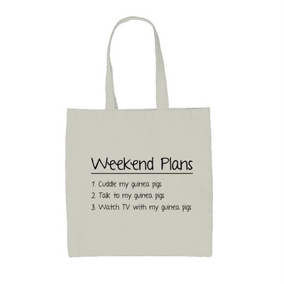 Weekend Plans Meerschweinchen - Canvas-Einkaufstasche - Guineen Schwein Wildschweine Haustier Liebe süß