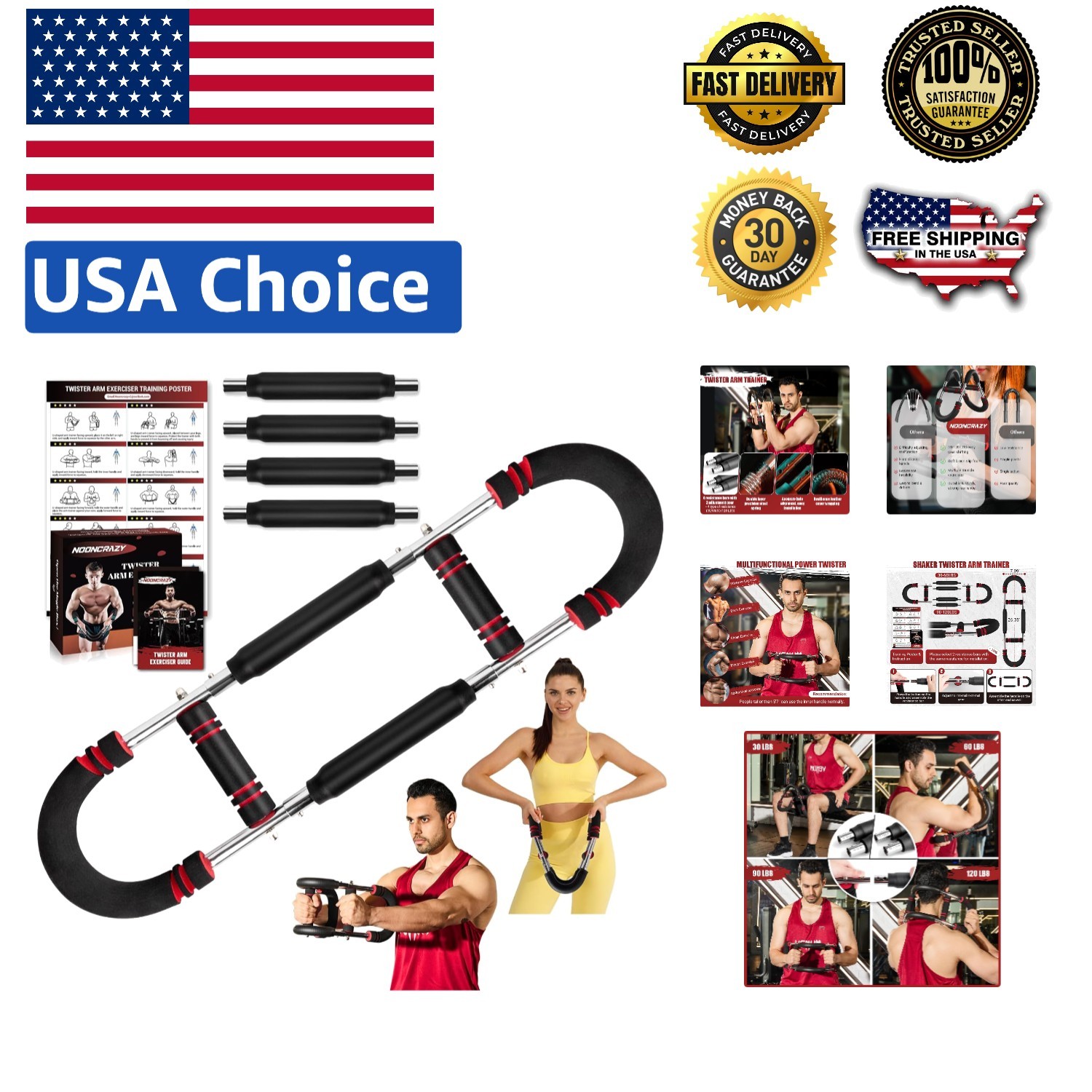 Ejercitador de pecho con brazo Twister desmontable para entrenamientos versátiles de la parte superior del cuerpo