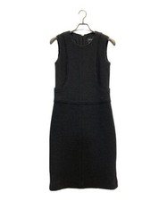 CHANEL                    Wool sleeveless dress black Ｐ24588Ｖ15045