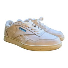 Reebok Galaxy 7 Sneaker Womens US 7 White Leather Memory Foam Lifestyle Shoes