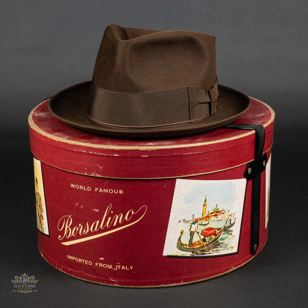 Borsalino Fedora/Trilby Vintage Hats 1950s for Men for sale | eBay