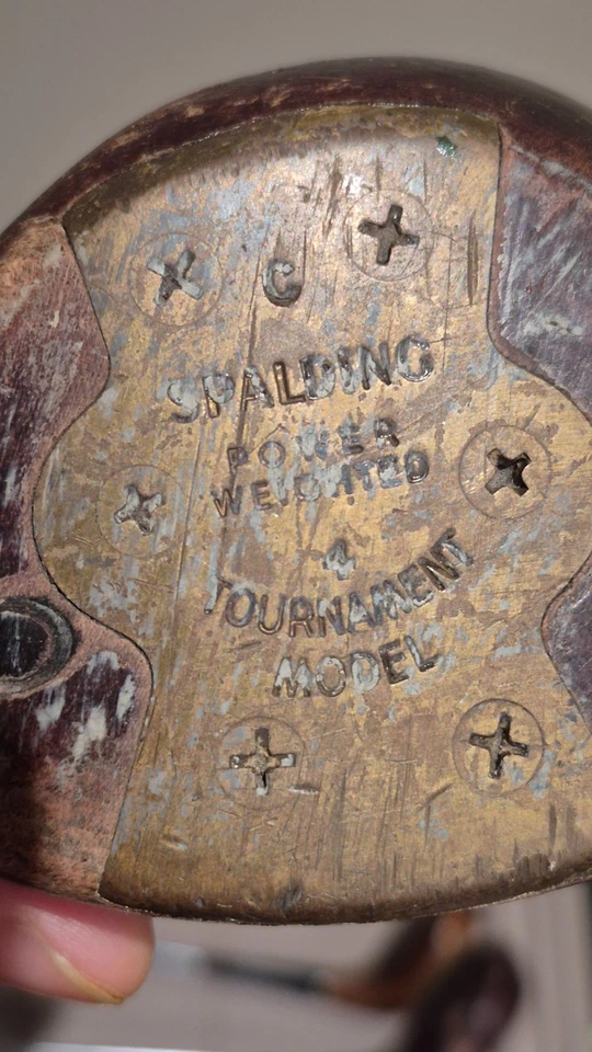 Vintage Spalding Power Weighted Tournament Model 4 Wood Golf Club Right-Handed - Image 2 of 4