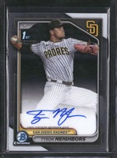 2024 Bowman Draft #CPA-TN Tyson Neighbors Chrome Prospect Autographs