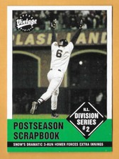 376 NL DIVISION SERIES GAME 2 #376 - UPPER DECK VINTAGE NM-MT 2001