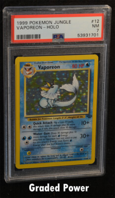 Pokemon Jungle Unlimited Vaporeon PSA 7 Holo (1701) 12/64 | eBay
