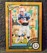2022 Peyton Manning Classics Premium Edition Timeless Tribute Gold.../99...Colts