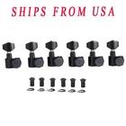 Black 6 Inline 2 Pin Locking Tuning Keys Tuners For USA Fender ST Quality