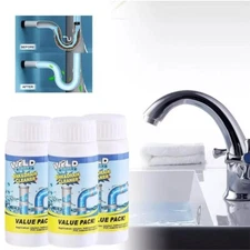 1-3X Fast Sink & Drain Cleaner Wild Tornado Pipe Toilet Quick Foaming Cleaner