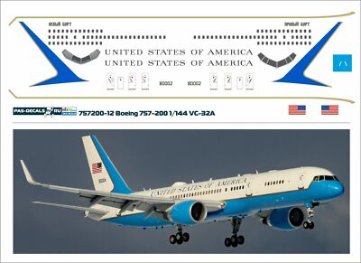 1/144 PAS-DECALS Boeing 757 VC-32A  Air Force Two 