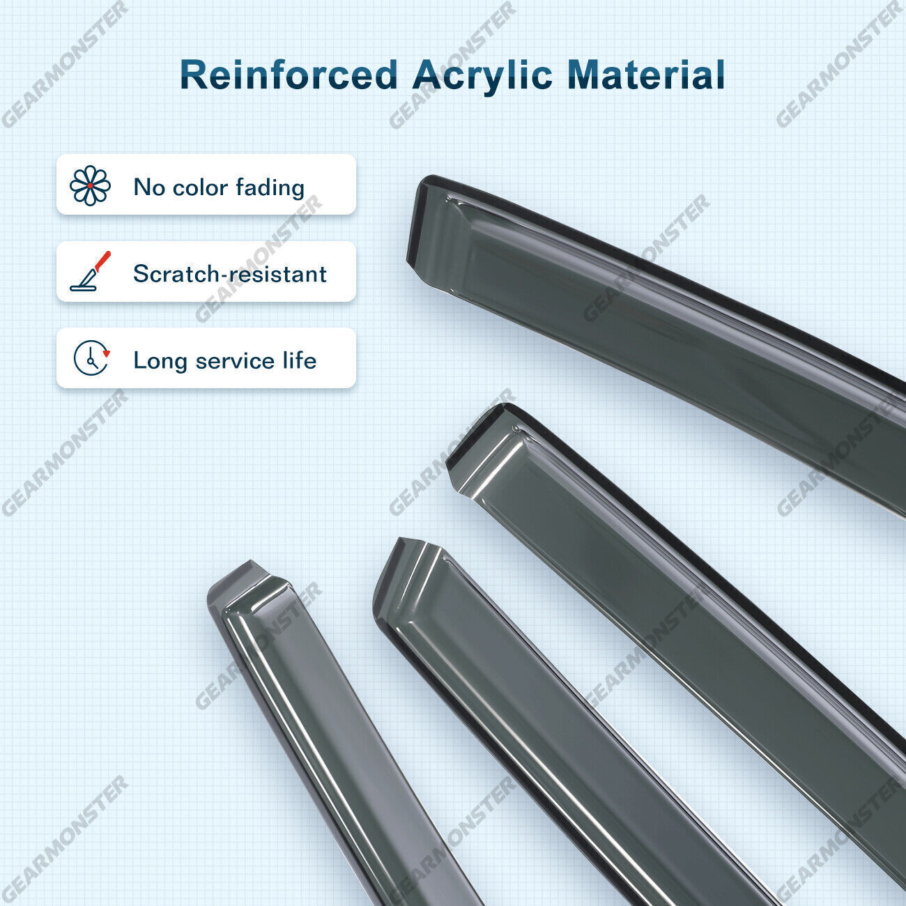 4PCS/Set Wind Deflectors & Clips For VW Golf mk 7 5door hatchback 2012onwards eBay