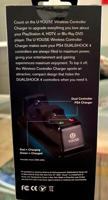 YOUSE Wireless Dual Controller Charger for PS4 NEW!