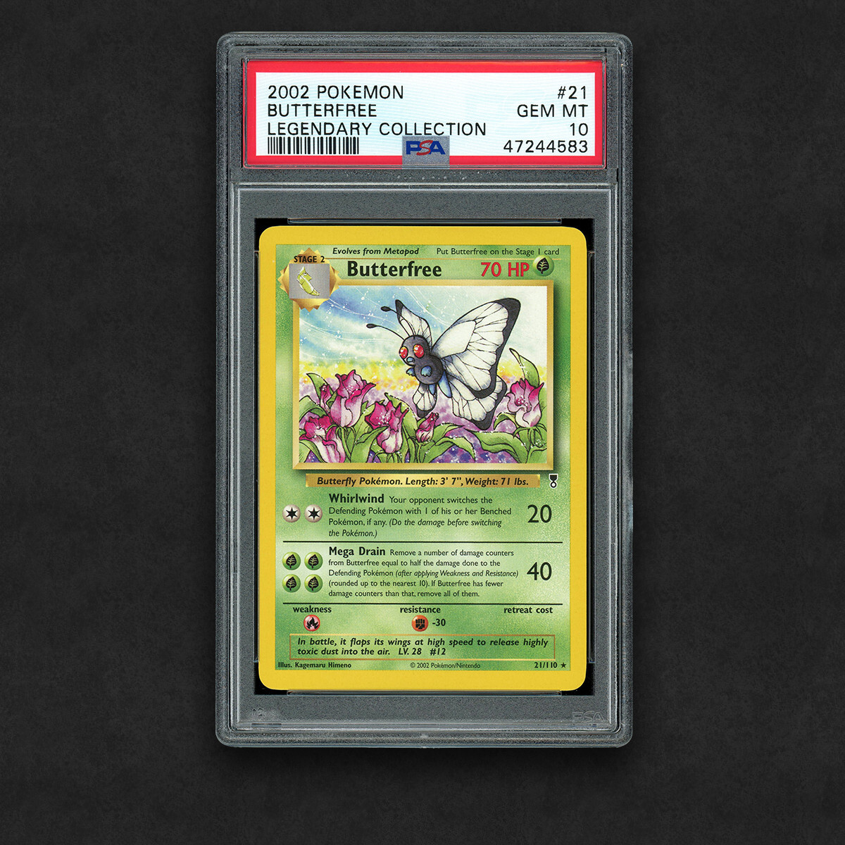2002 Pokemon Legendary Collection #21 Butterfree PSA 10