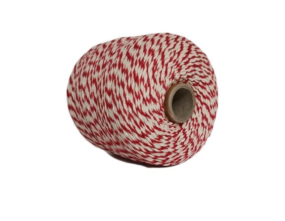 Twine Red-White Cotton-Linen 500g String for Meat Tying Cooking Smoking Curing