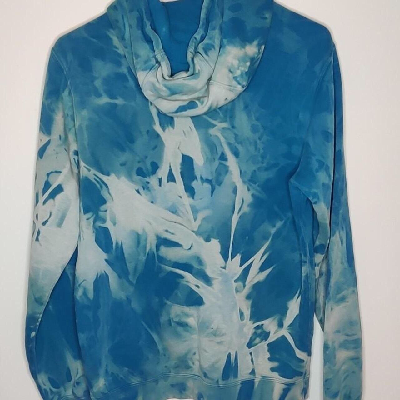 Mens Nike Custom Bleach Dye Hoodie Sweatshirt Size Sm… Gem