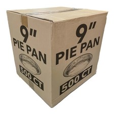 500 Pack Aluminum Round Disposable Foil Pie Pans for Baking 9 In Quiche Pan case