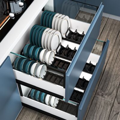 Dish Drying Rack Kitchen Stainless Steel Organizer Dish Bowl Drainer  StorageRack