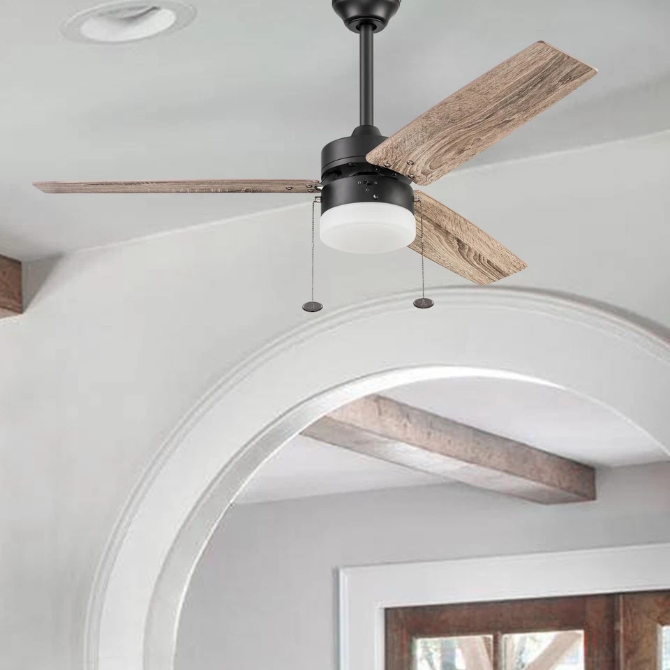 Prominence Home Reston, 48 Inch Modern Farmhouse LED Ceiling Fan with Light, ... - Image 2 of 4