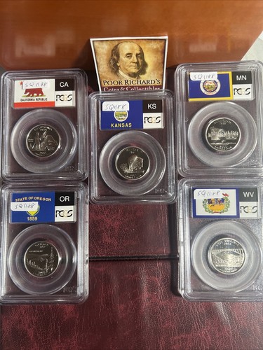 Spectacular 5 Coin Set: PCGS PR69DCAM 2005S State Quarters SQ1188 - Picture 13 of 13