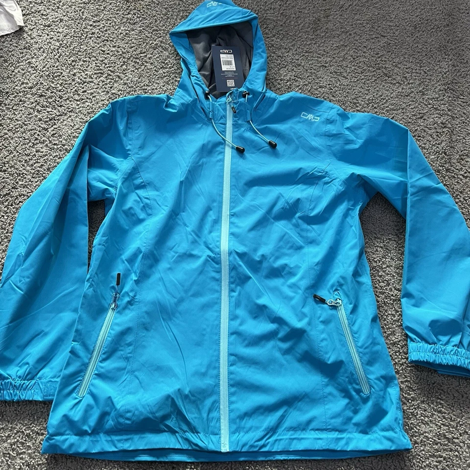 Chaqueta CMP Impermeable Ligera A Prueba de Viento Costuras Cintas Cremallera Completa Mujer Talla L Nueva con Etiquetas Foto 4 de 4