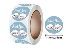 40 THANK YOU FOR SUPPORTING MY SMALL BUSINESS ENVELOPE SEALS LABELS STICKERS 1"