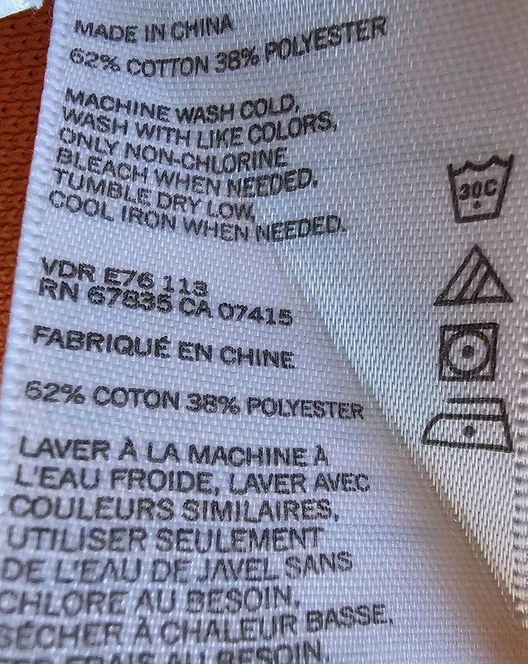 Nautica Mens Shirt Size XL X Large Orange - Image 4 of 4