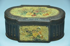 Ancienne boite de biscuits publicitaire marque OLIBET BORDEAUX collection